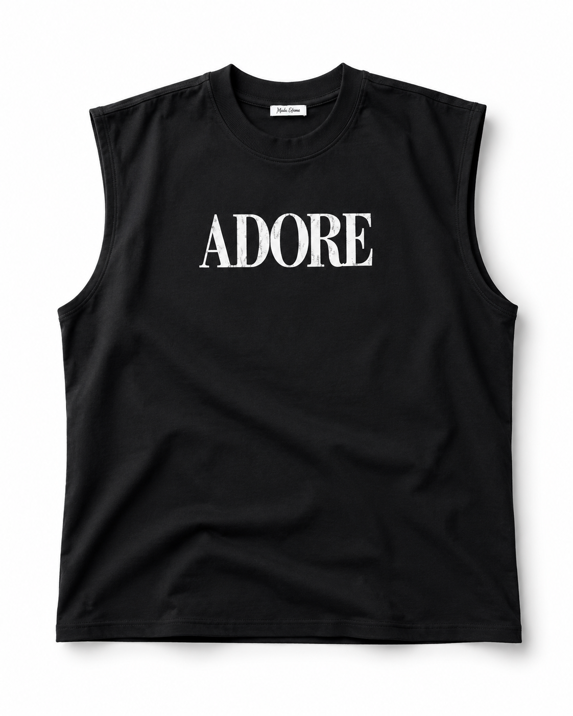 Stand Firmly Graphic Sleeveless Oversized Muscle Tank – Premium Black Streetwear Tee