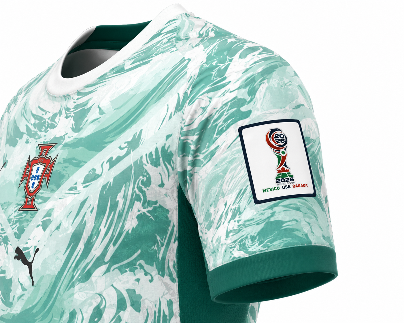 Portugal 2026 World Cup Away Jersey – Mint Green Edition