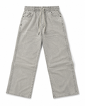 Urban Light Grey Washed Denim Jogger Jeans – Premium Relaxed Fit Drawstring Pants