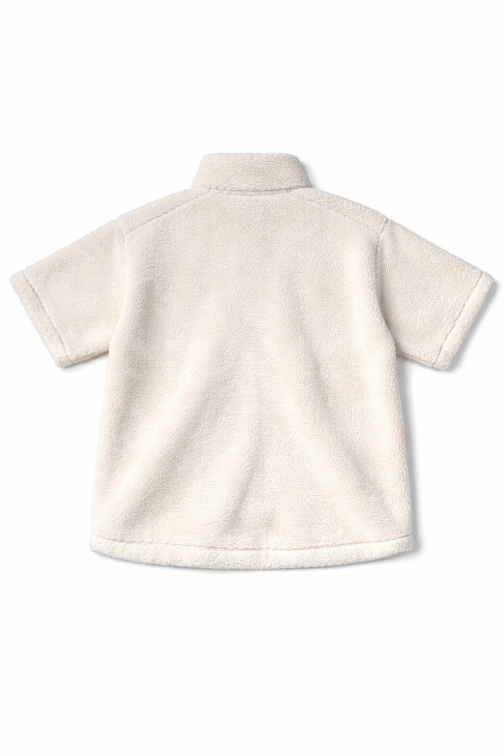 Dark Men’s Off-White Sherpa Fleece Zip Jacket – Cozy Premium Fit