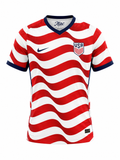 USA 2024 Away Football Jersey – Wave Stripe Edition