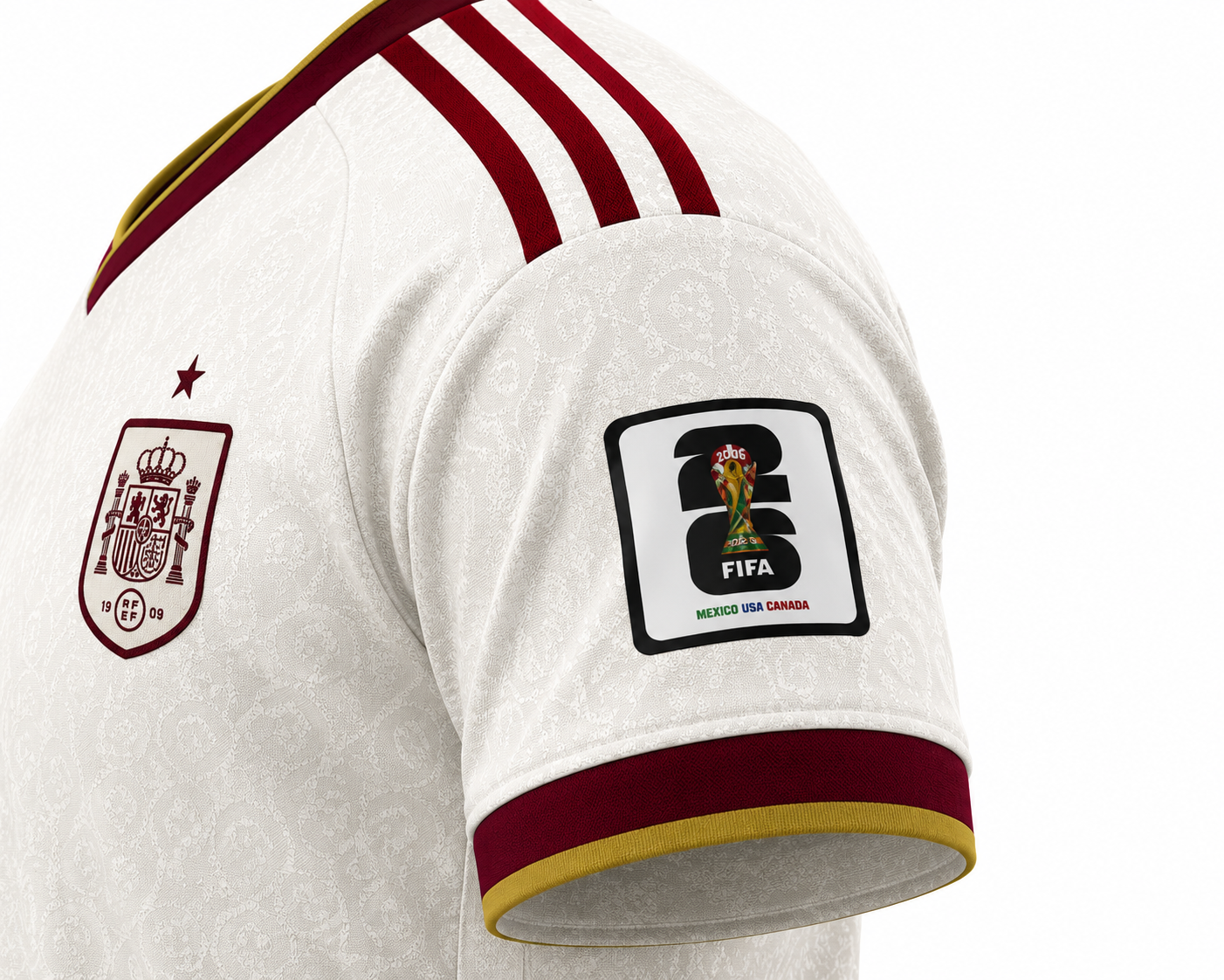 Spain 2026 Away Jersey – Premium FIFA Patch Shoulder Detail