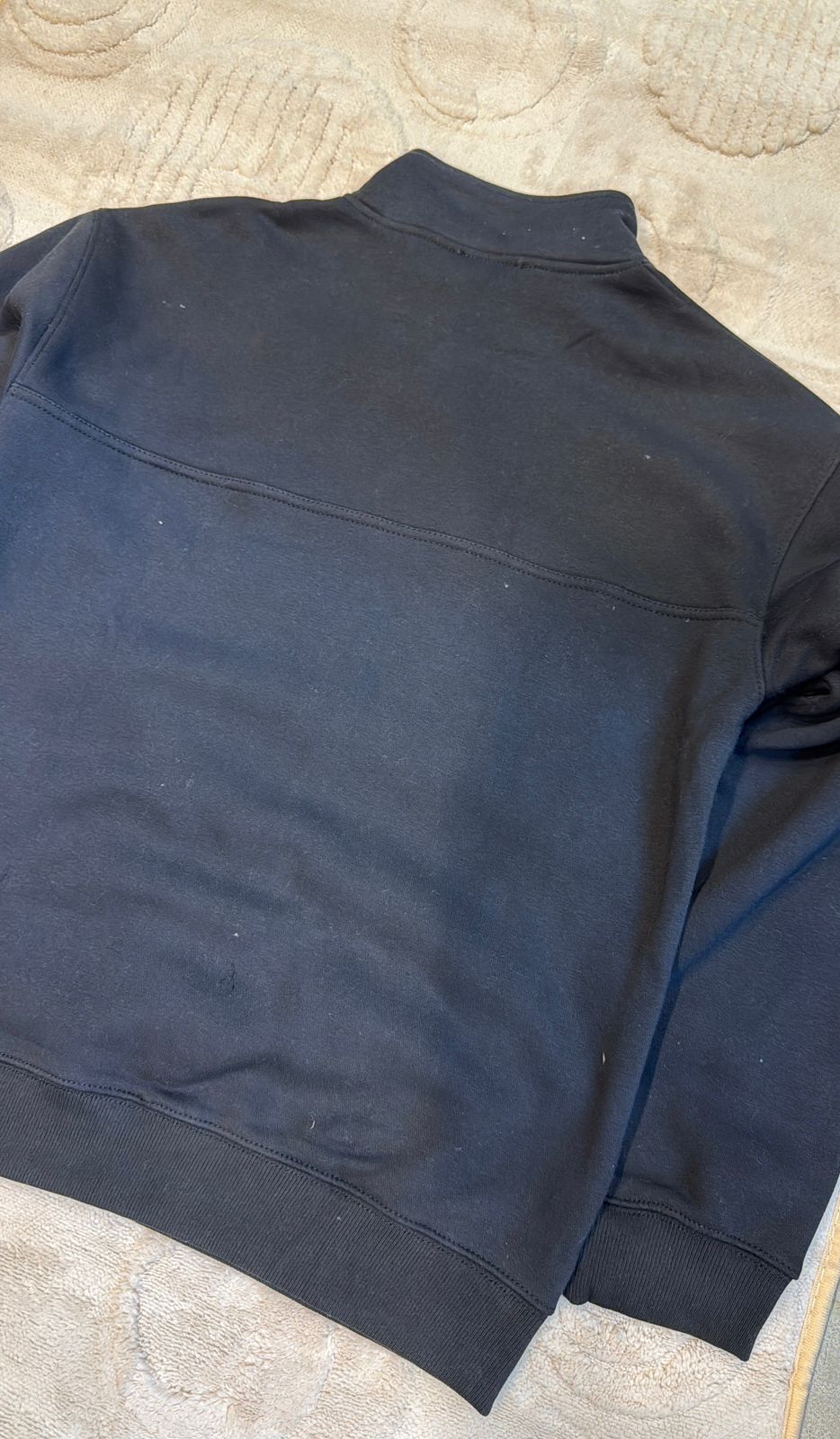 Black Quarter-Zip Pullover Sweatshirt - Athletic / Casual