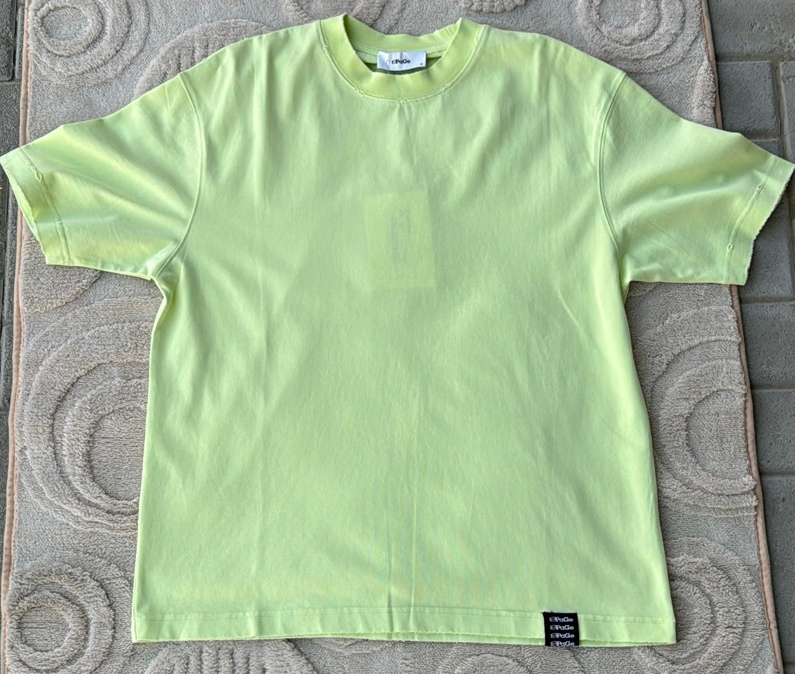 FRNGE Plain Neon Green Oversized Crewneck T-Shirt