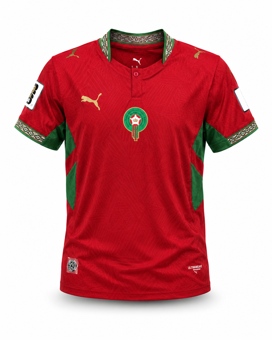 Morocco 2026 Edition Football Jersey – Red & Green Performance Shirt