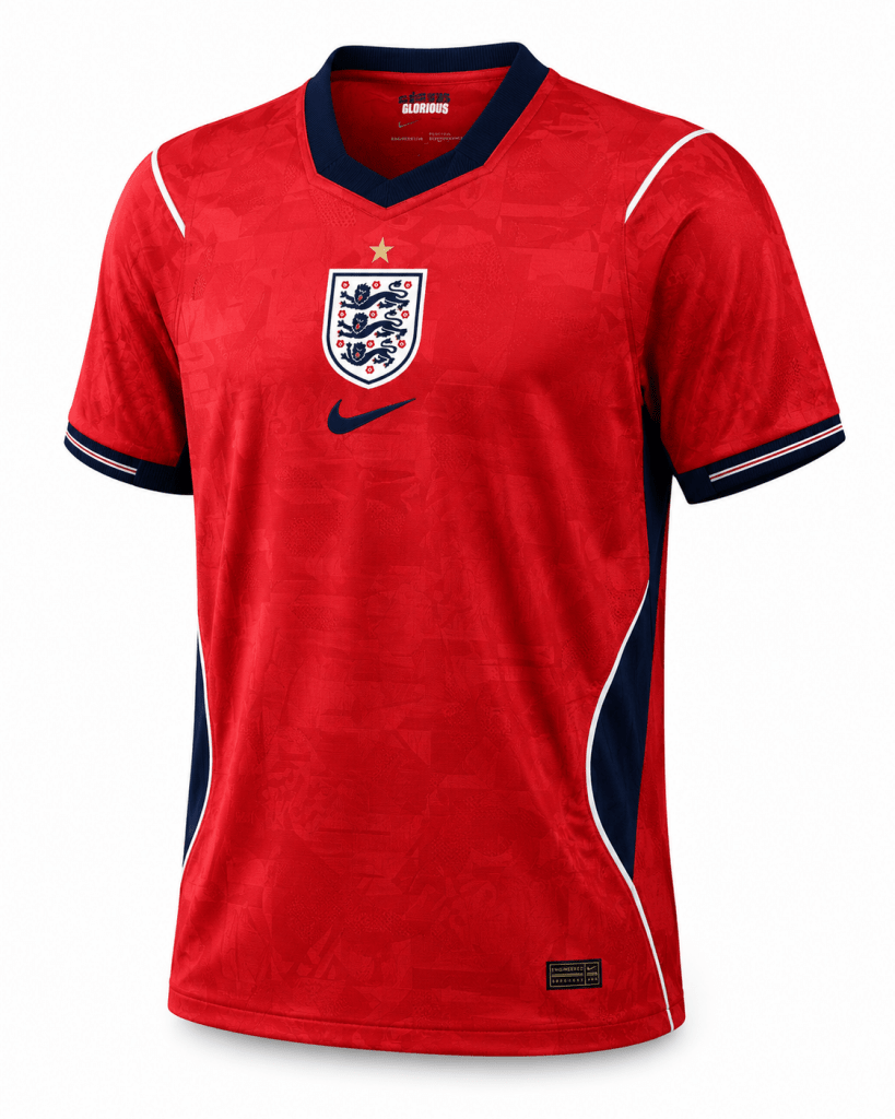 England Home Football Jersey 2026 – Red Edition - Darkdxb