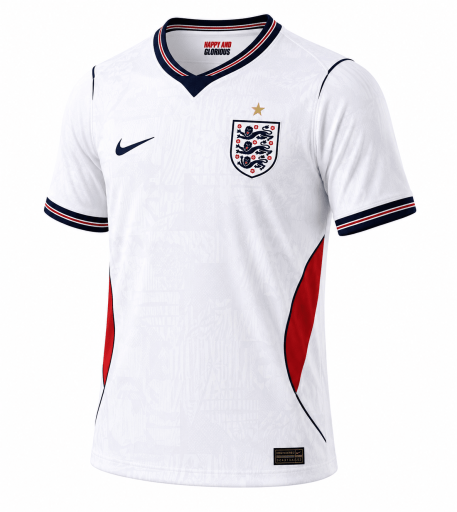 England Home Jersey 2026 White - Darkdxb