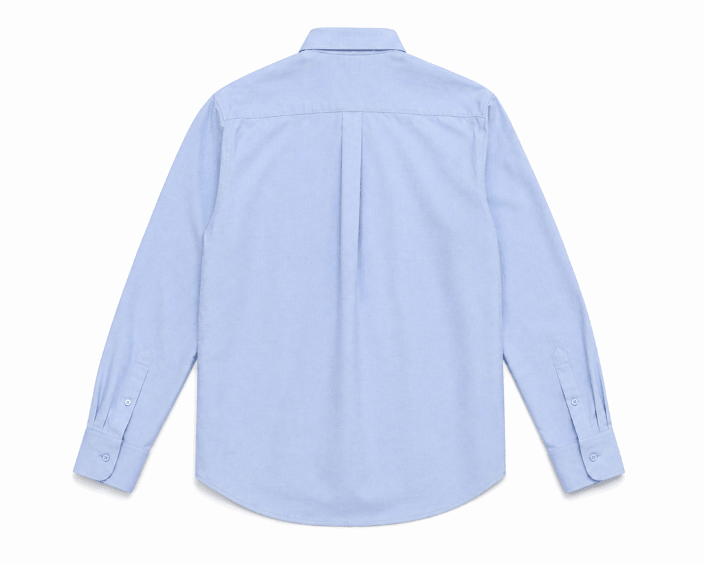 Essentials Men’s Light Blue Classic Button-Down Shirt – Clean Minimal Style - Darkdxb