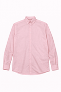 Essentials Pastel Pink Button-Up Shirt – Slim Fit Long Sleeve Casual Shirt - Darkdxb