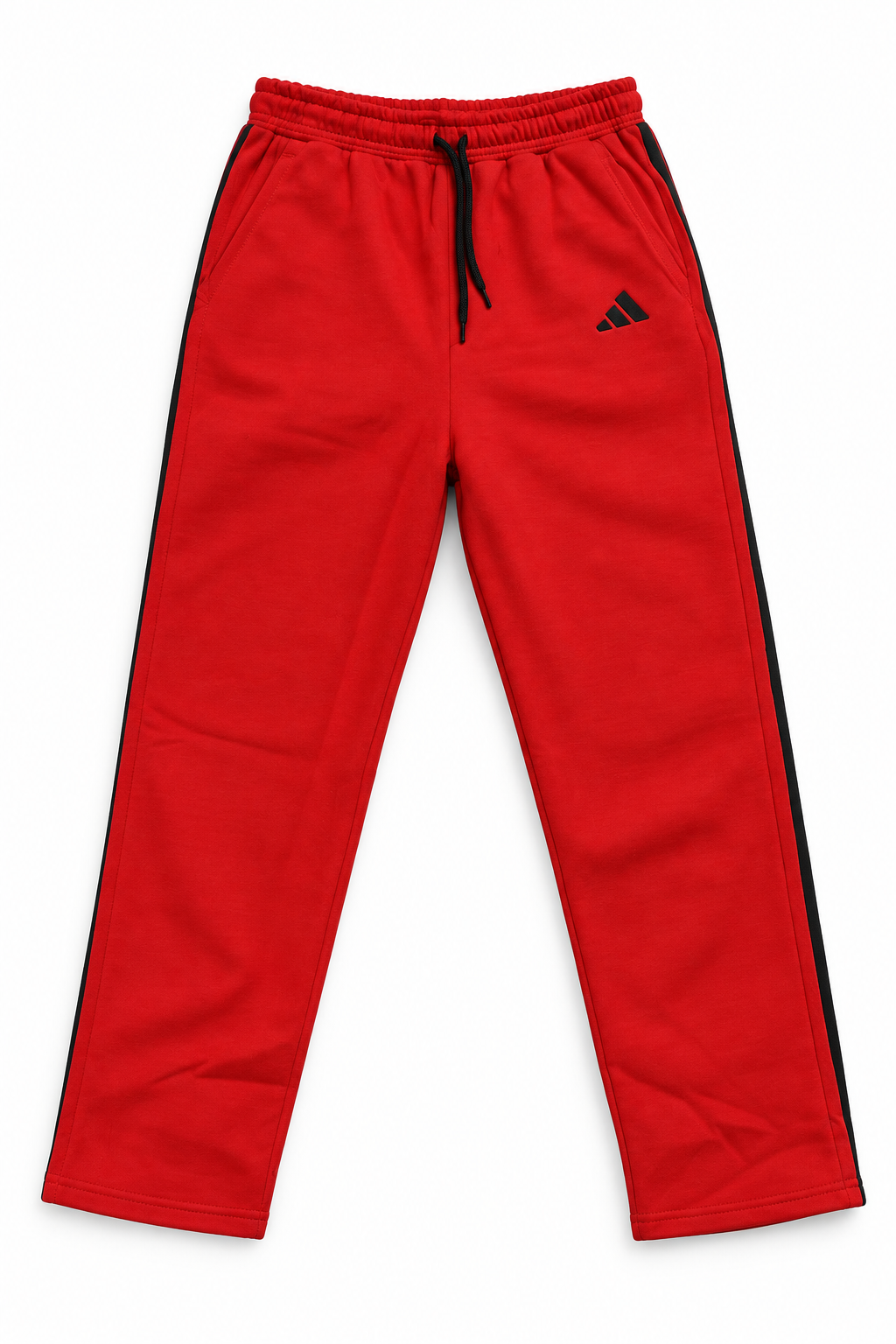 Spain Red Adidas Straight-Leg Sweatpants with Black Details
