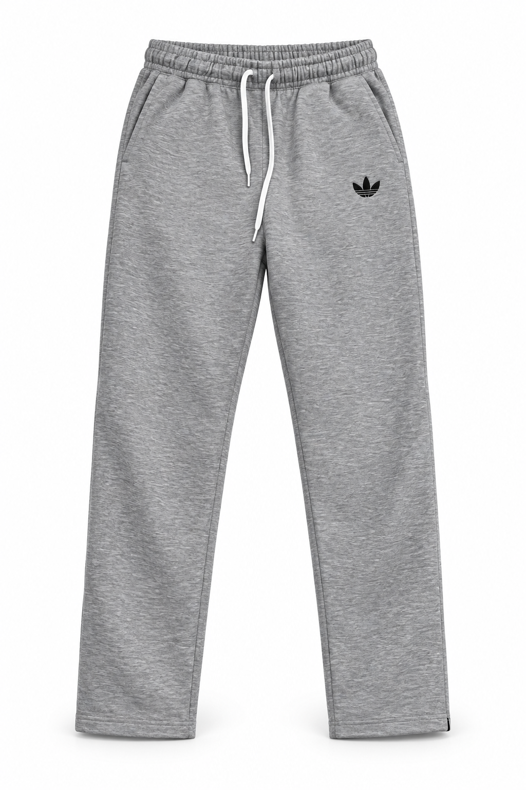 argentina Heather Grey Adidas Trefoil Straight-Leg Sweatpants