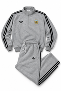 argentina Heather Grey Adidas Trefoil Straight-Leg Sweatpants