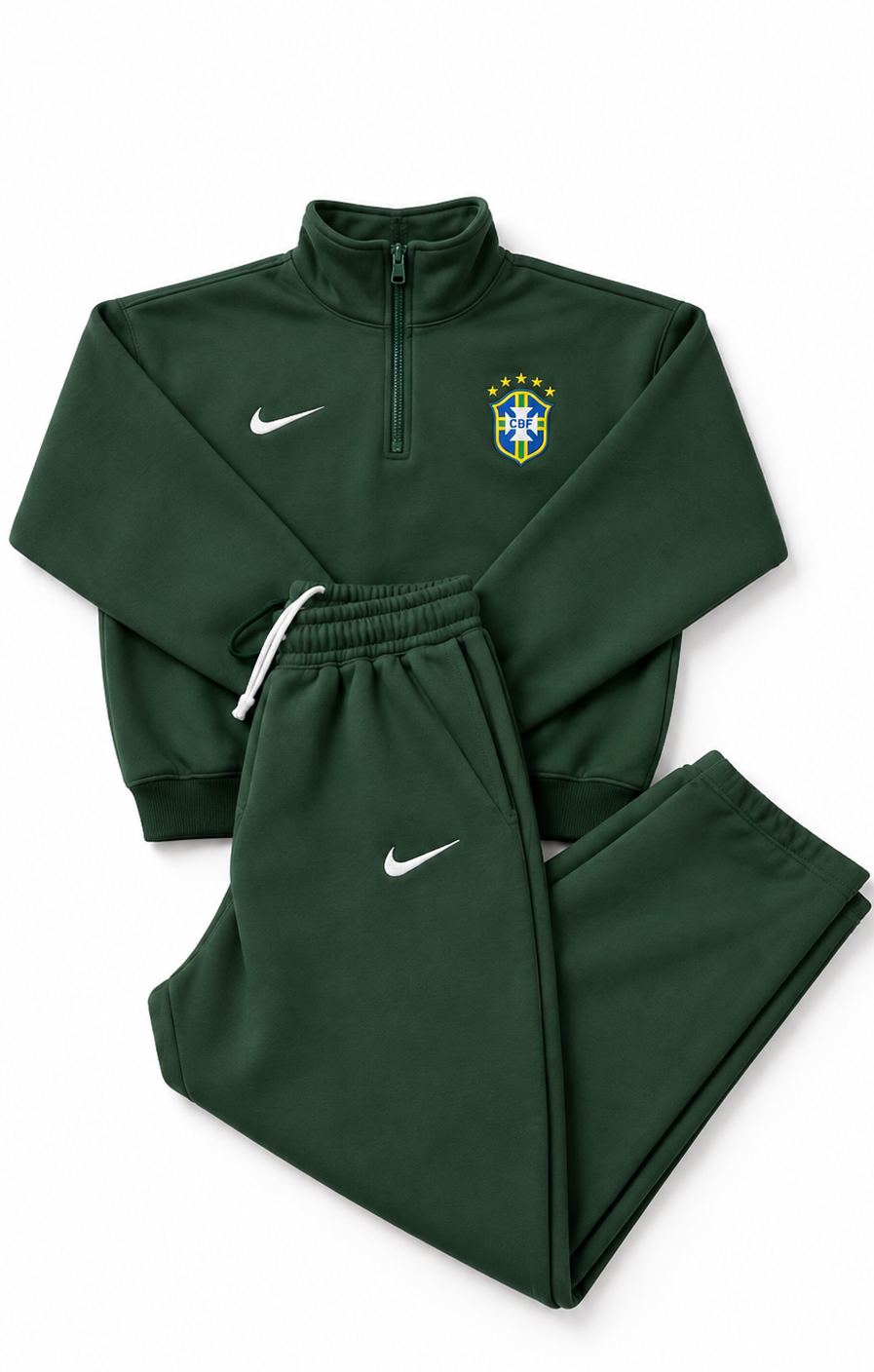 Brazil Dark Green Nike Swoosh Straight-Leg Sweatpants