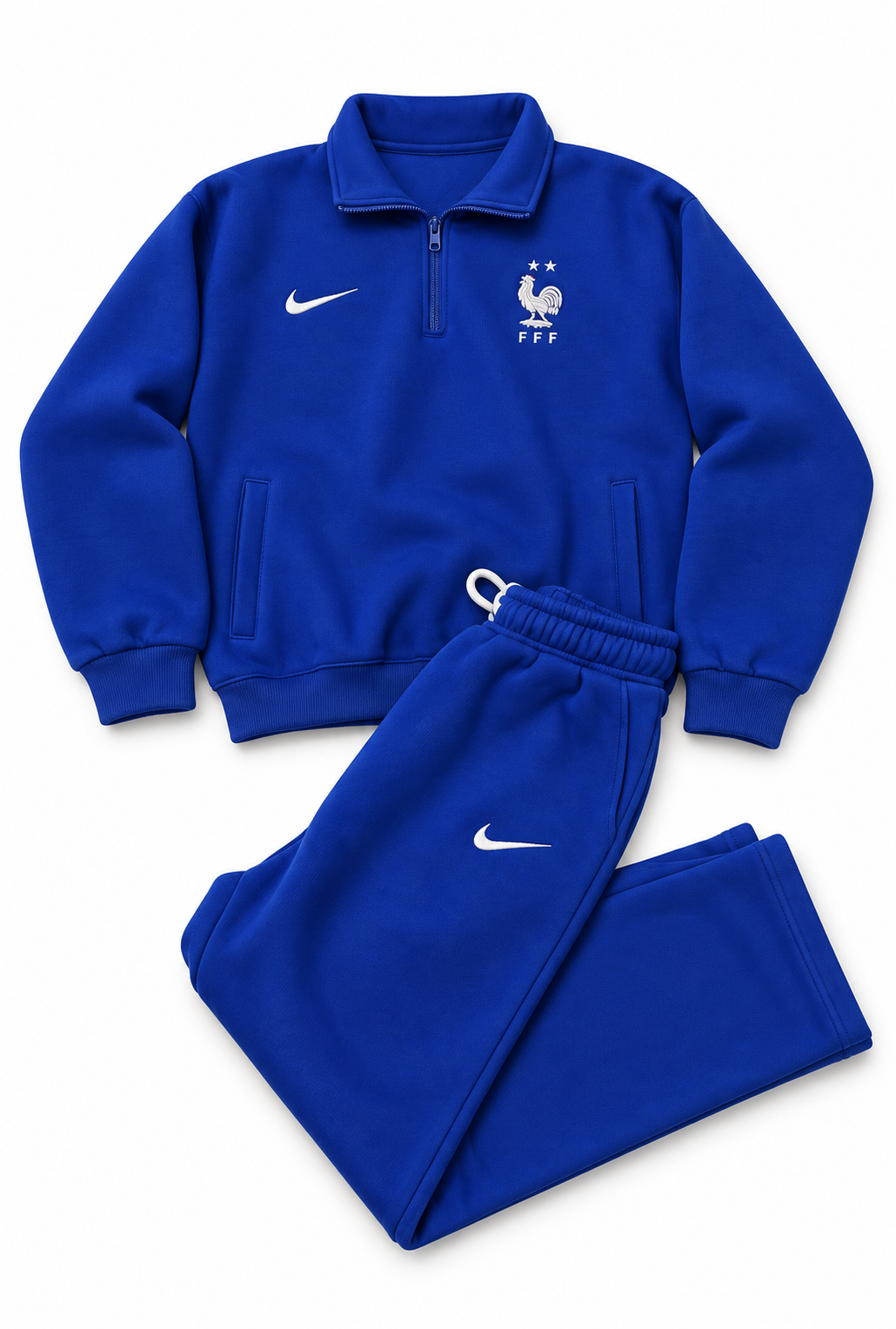 France Royal Blue Nike Swoosh Straight-Leg Sweatpants