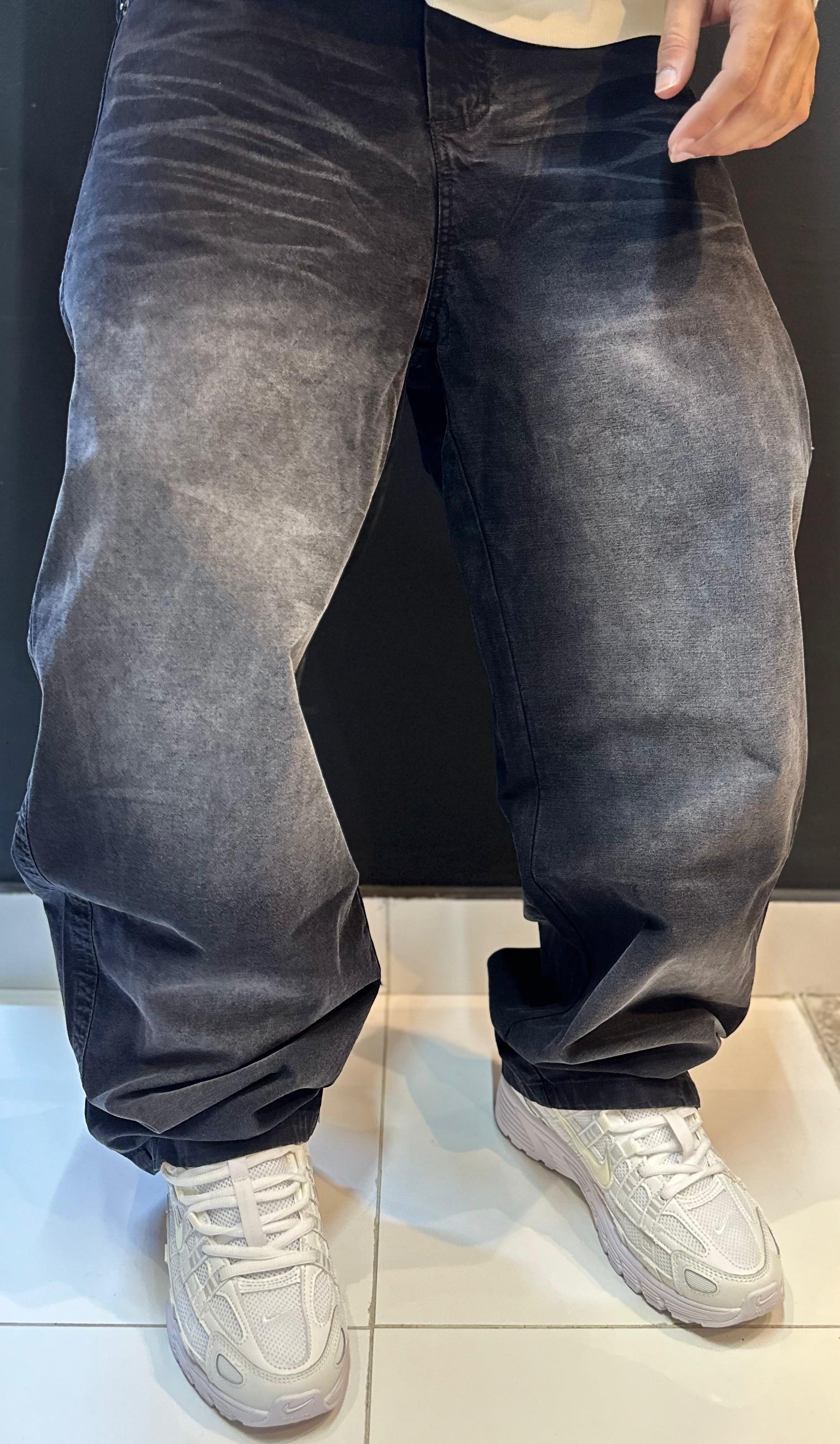 Streetwear Vintage Black Loose Fit Jeans