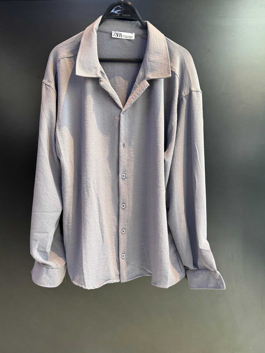 ZARA Men's Textured Button-Down Shirt