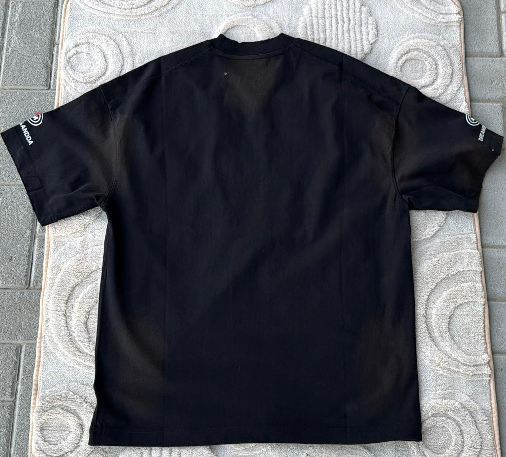 Black APM DREAMBIGANDDA 'TOFAIL TERESTING CHOICES' Distressed T-Shirt