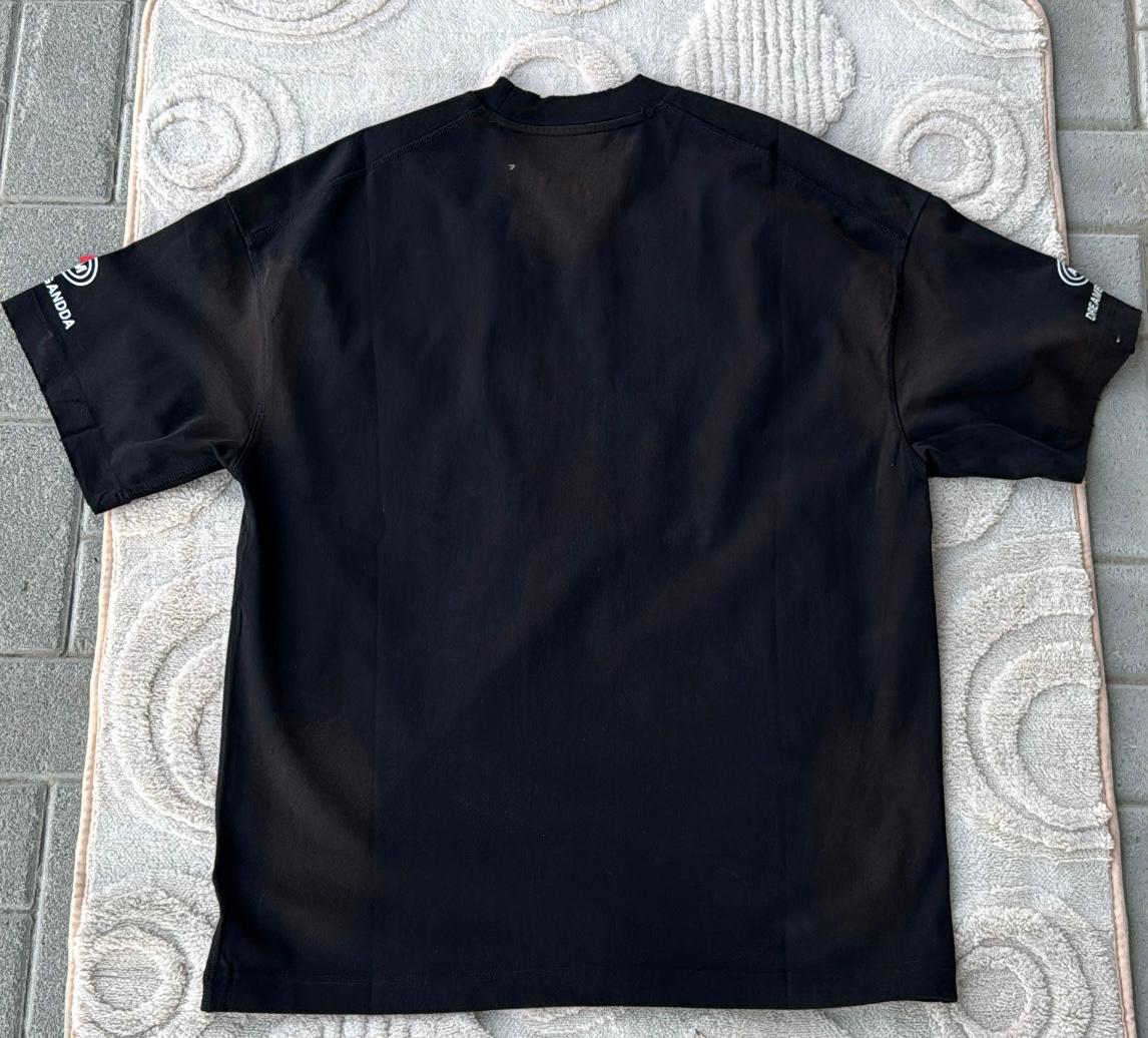 Black APM DREAMBIGANDDA 'TOFAIL TERESTING CHOICES' Distressed T-Shirt