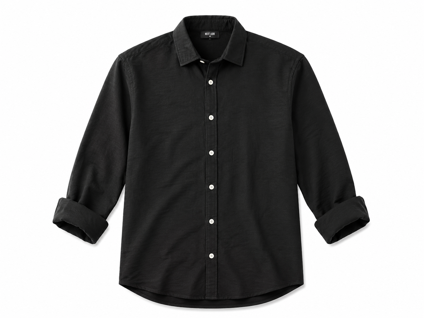 RMZ Classic Black Casual Shirt – Premium Smart Casual Button-Up