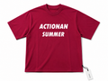 Men's Oversized Pink Graphic T-Shirt – Actionan Summer Casual Streetwear Tee