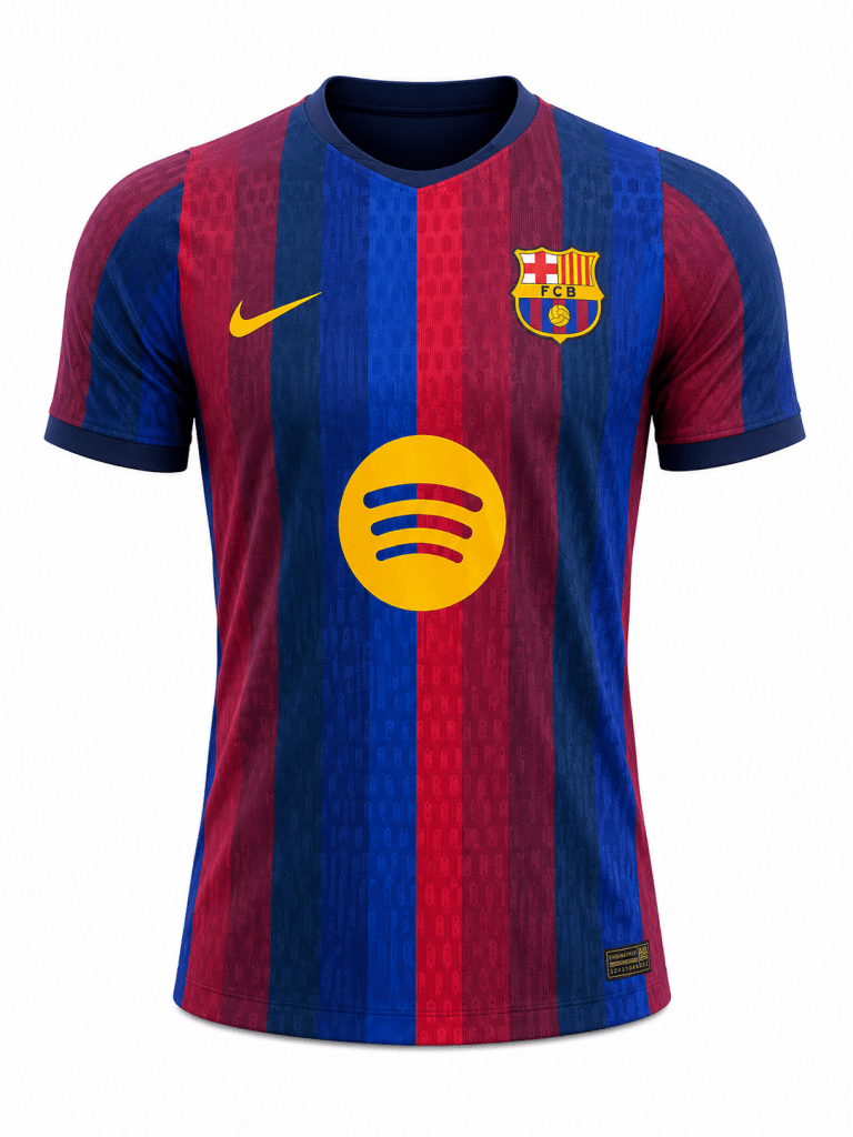 FC Barcelona 2024/25 Home Football Jersey – Blue & Garnet Match Edition - Darkdxb