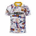 FC Barcelona Graphic Edition Jersey – White All-Over Print | Darkdxb