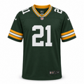 Forest Green & Gold Number 21 NFL-Style Football Jersey T-Shirt – Athletic Fit - Shirts - Darkdxb