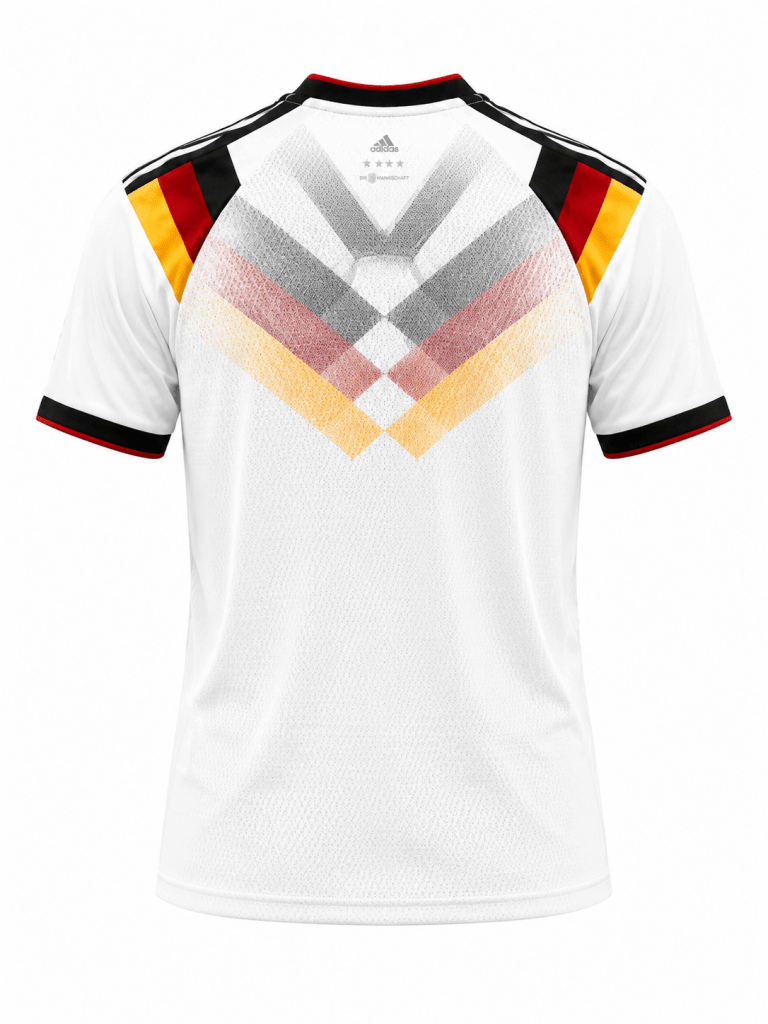 Germany Home Football Jersey 2026 Edition – White National Team Shirt (Back View) - Darkdxb