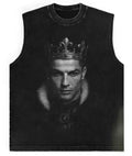 The King Graphic Muscle Tee — Dark Edition
