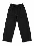 Men's Premium Black Wide-Leg Sweatpants – Relaxed Fit Drawstring Trousers