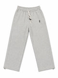 Men's Premium Light Grey Wide-Leg Sweatpants – Relaxed Fit Drawstring Joggers