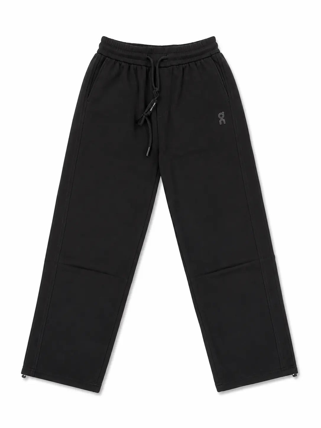 Men's Premium Black Straight-Leg Sweatpants – Relaxed Fit Drawstring Pants