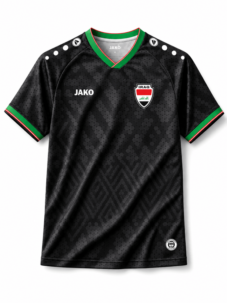 Iraq Black Football Jersey 2026 – Premium Edition - Darkdxb