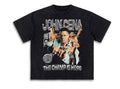 John Cena "The Champ Is Here" Vintage-Wash Graphic T-Shirt - Darkdxb
