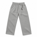 Light Grey Relaxed Fit Sweatpants – Premium Wide Leg Cotton Blend Trousers - Darkdxb