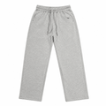 Light Grey Wide Leg Sweatpants – Premium Cotton Blend Casual Joggers - Darkdxb