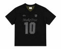 MakeTrue No.10 Vintage Black Oversized V-Neck T-Shirt - Darkdxb
