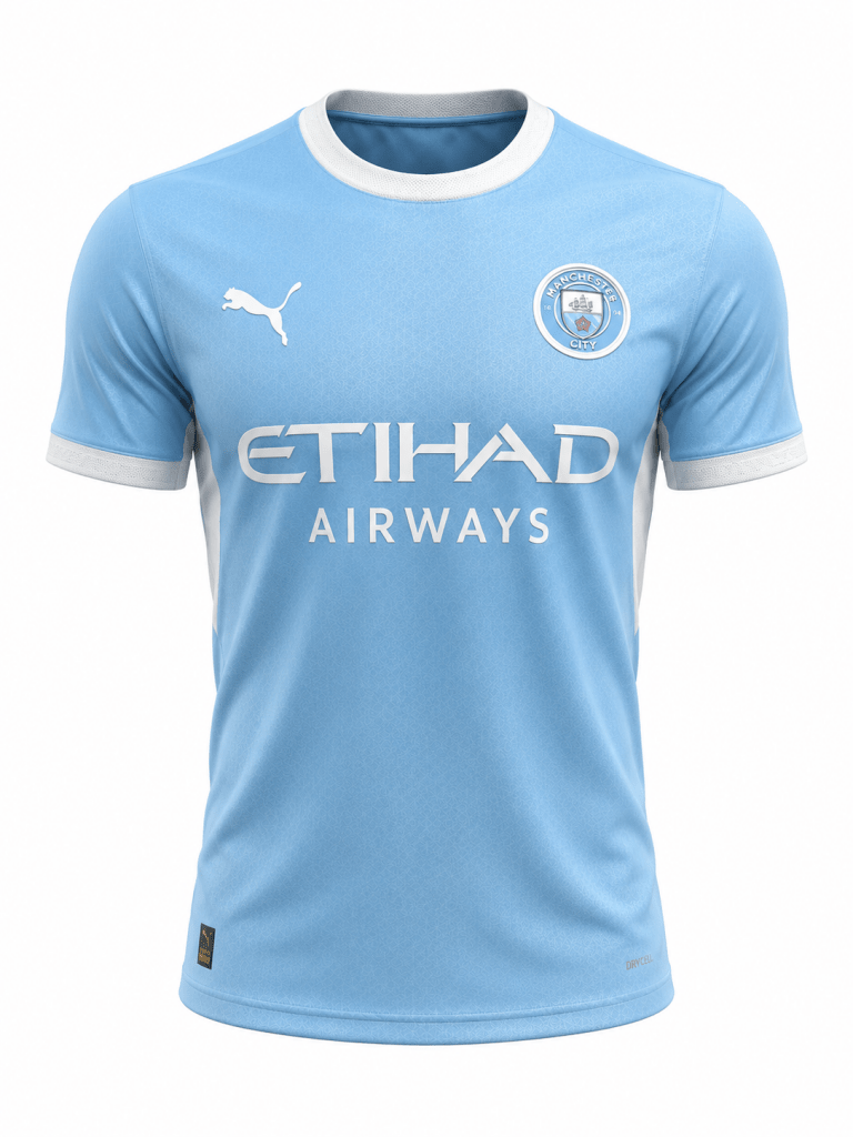 Manchester City 2023/24 Home Football Jersey – Sky Blue Match Edition - Darkdxb