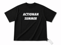 Men's Black Oversized Graphic T-Shirt – Actionan Summer Streetwear Tee - Darkdxb