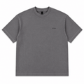Men’s Charcoal Grey Minimal Logo Oversized T-Shirt - Darkdxb