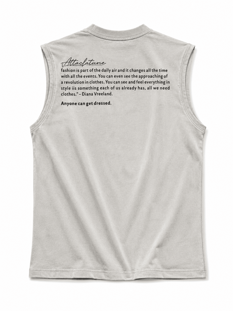 Men's Light Grey Sleeveless Graphic Tank Top – Inspirational Streetwear Muscle Tee - Darkdxb