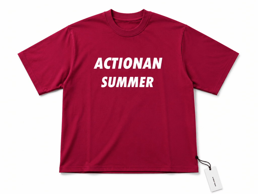 Men's Oversized Pink Graphic T-Shirt – Actionan Summer Casual Streetwear Tee - Darkdxb