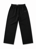 Men's Premium Black Wide-Leg Sweatpants – Modern Relaxed Fit - Darkdxb