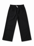 Men's Premium Black Wide-Leg Sweatpants – Relaxed Fit Everyday Essential - Darkdxb