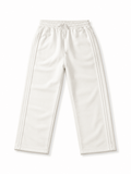 Men's Premium Off-White Wide-Leg Sweatpants – Relaxed Fit - Darkdxb