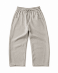 Men's Premium Wide-Leg Sweatpants – Light Grey Relaxed Fit - Darkdxb