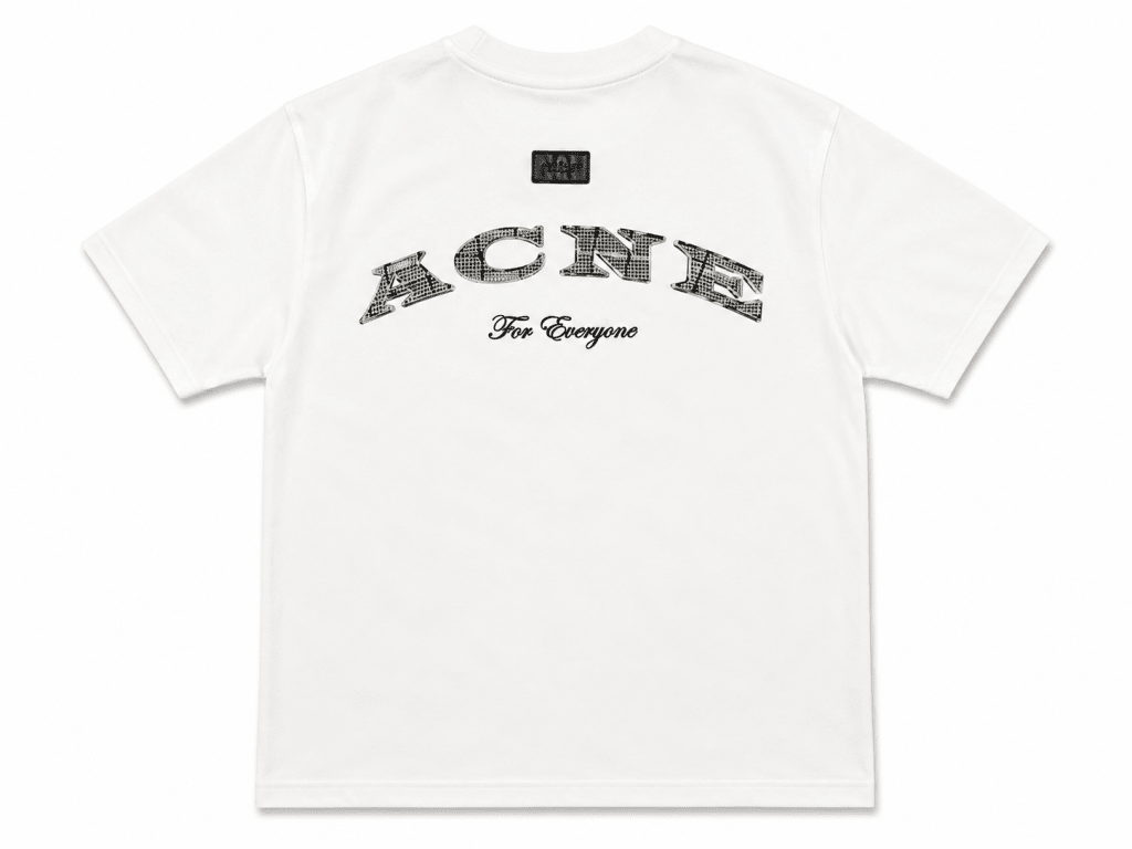 Men’s White Everyone Script Oversized T-Shirt - Darkdxb