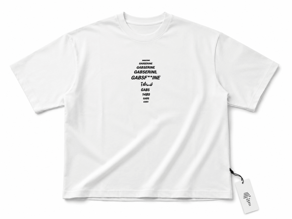 Men's White Oversized Graphic T-Shirt – Typography Back Print Streetwear Tee - Darkdxb