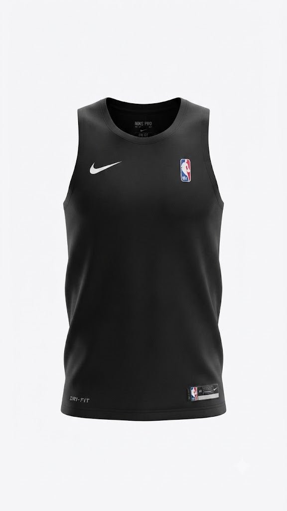 Nike NBA Black Dri-FIT Sleeveless Performance Training Jersey - Darkdxb