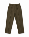 Olive Straight-Fit Tailored Trousers - Darkdxb